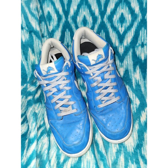 Nike Dunk Low iD 2012 Detroit Lions NFL Promo Custom Pack Size 14 535081-901 main image 4